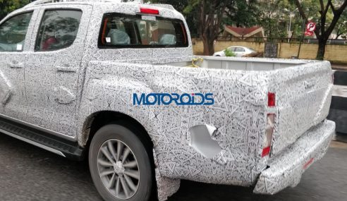 Isuzu V-Cross pick-up truck spied testing; Launch soon