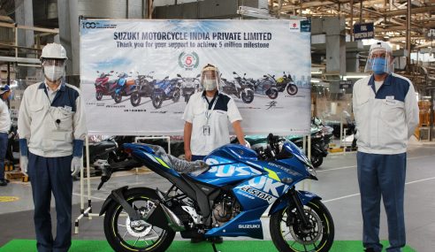 Suzuki Motorcycle rolls out 50th lakh vehicle from its Gurugram facility