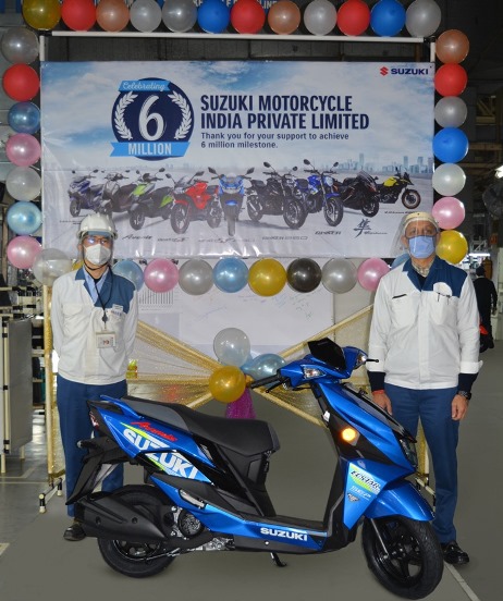Suzuki Motorcycle India rolls out 6 millionth vehicle