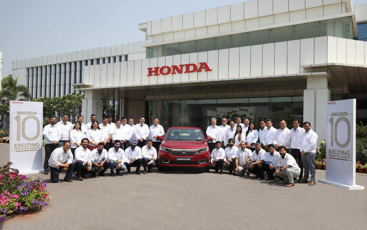 Honda Amaze celebrates 10 glorious years in India