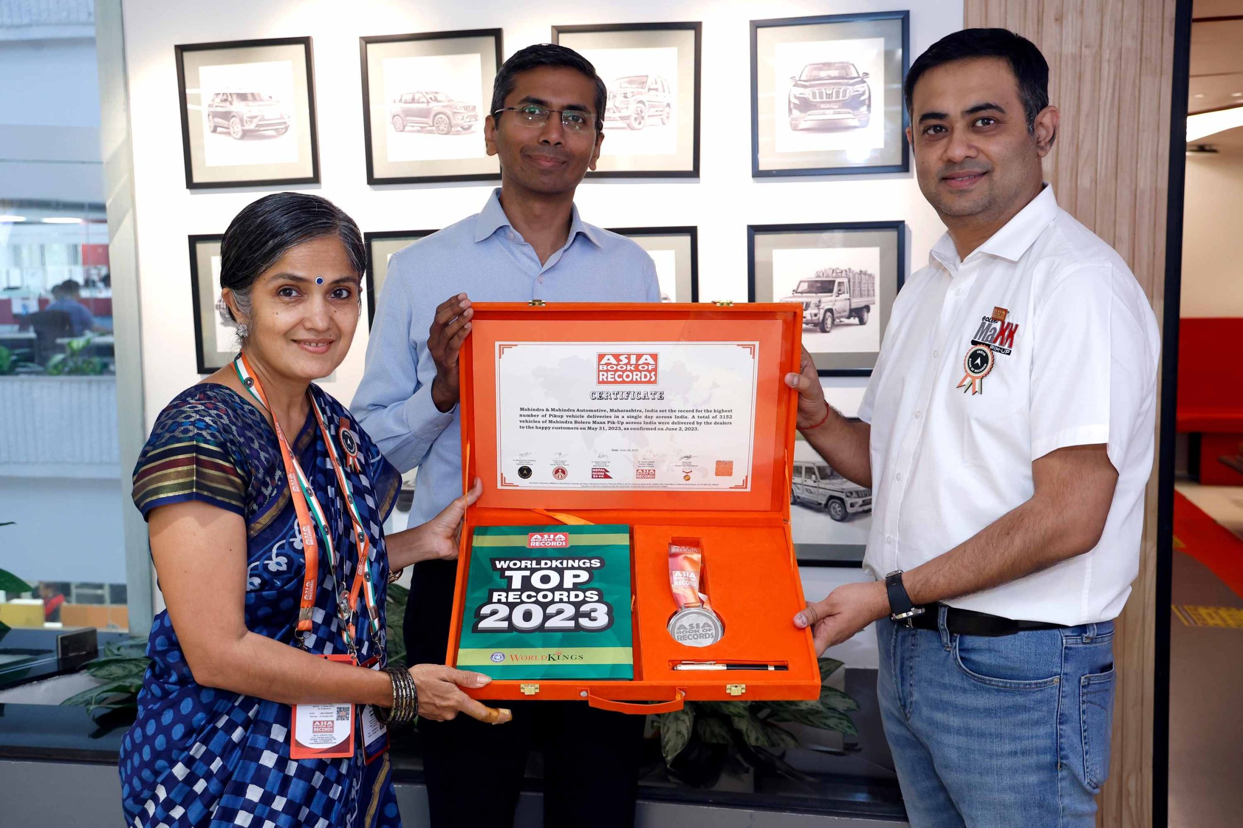 Mahindra enters Asia and India Book of Records