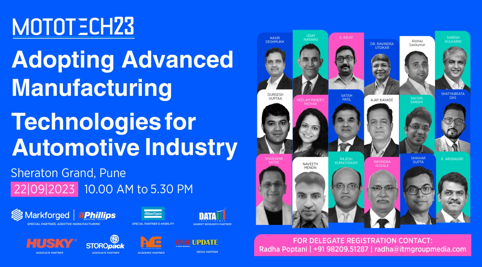 Nasir Deshmukh, Sr. Vice President of Manufacturing Operations at M&M takes the helm as Conference Chairman for MOTOTECH23