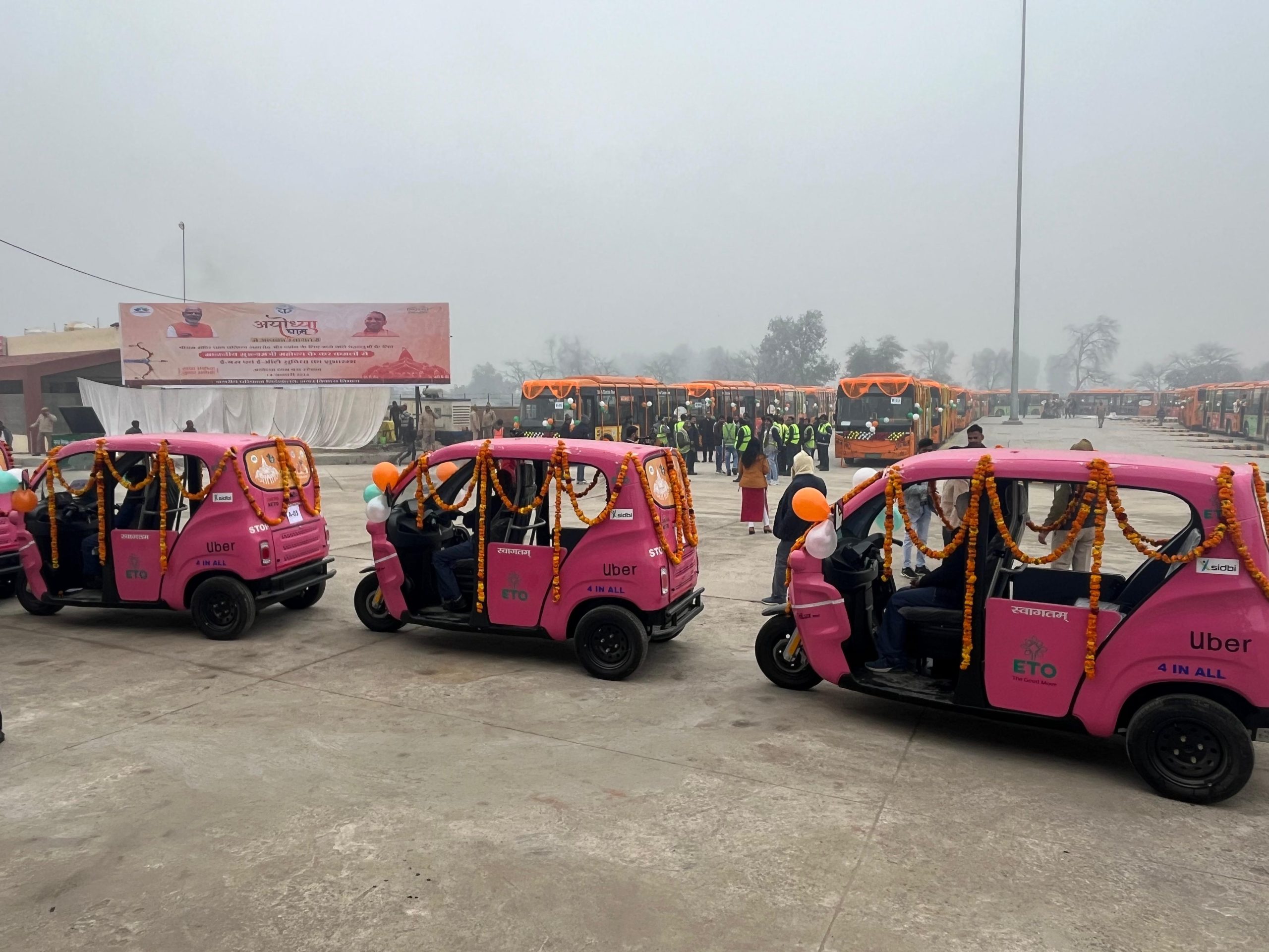 Uber flags off EV Autos in temple city Ayodhya