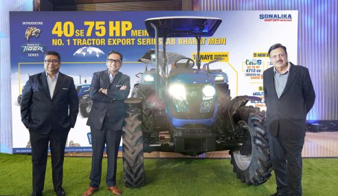 Sonalika kick-starts 2024 with its Biggest range of 10 ‘Tiger’ advanced heavy duty tractors in 40-75 HP