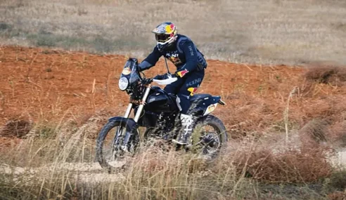 CS- Santosh Spotted Riding Royal Enfield Himalayan 450 Rally