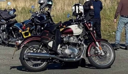 Royal Enfield Goan Classic 350 bobber spied testing